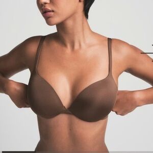 NEW Skims Ultimate Push Up Plunge Bra Jasper 34DD